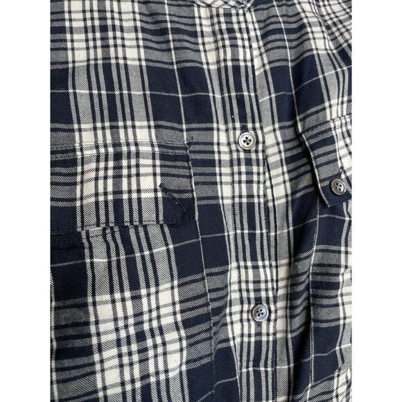 LL‎ Bean Signature Women's Plaid Layered Button Up Shirt Size 16 Preppy Classic - Picture 5 of 12